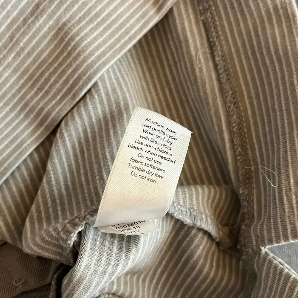 Athleta Modern Metro Midtown Skort Skirt Womens Size XS Gray Striped Drawstring‎